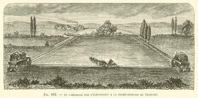 Plowing by Electricity at the Sermaize Sugar Farm by French School